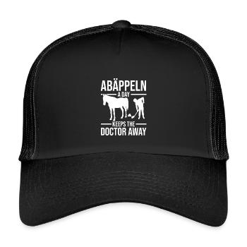 Reiten Pferdeliebhaber Reiterhof Pferde - Kinder Trucker-Cap - Schwarz/Schwarz - Vorne