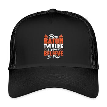 Danseuse de l’école de danse Vortex Dance - Casquette trucker enfant - noir/noir - Devant