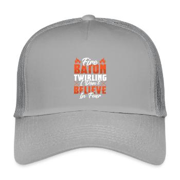 Danseuse de l’école de danse Vortex Dance - Casquette trucker enfant - gris clair - Devant