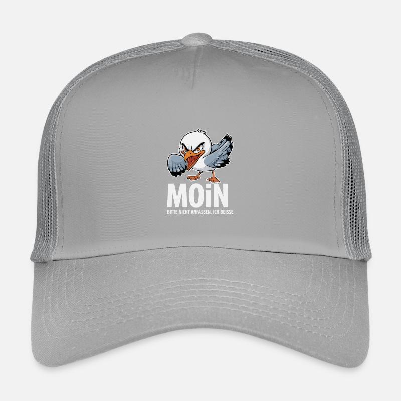  Moin Bitte Nicht Anfassen Ich Beisse Lustige Möwe Kinder Trucker-Cap