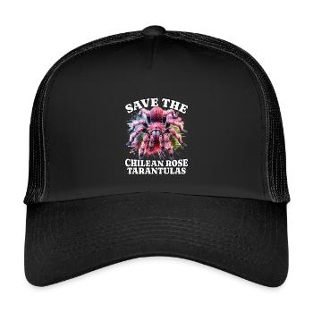 Save Chile Tarantula - Kids’ Trucker Cap - black/black - Front
