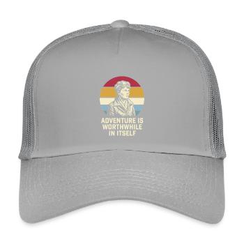 Amelia Earhart The adventure is worthwhile - Kids’ Trucker Cap - light grey - Front