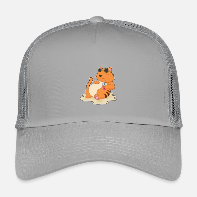 Cat Beach Drink Summer Kids’ Trucker Cap