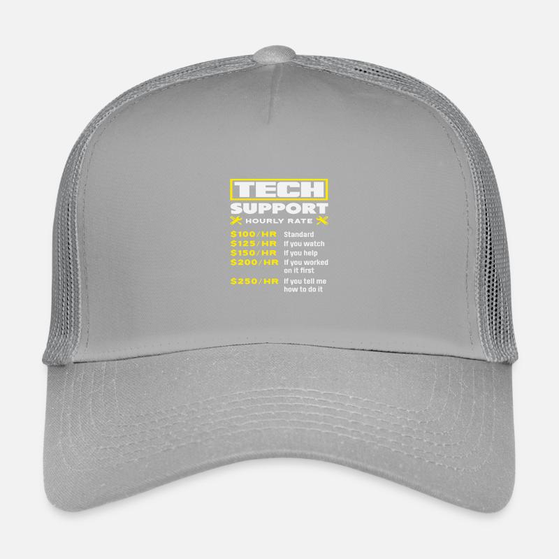 Support technique Liste de prix horaires Informatique Casquette trucker enfant