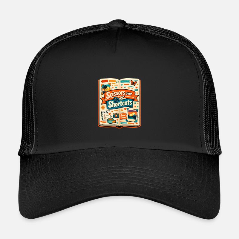 Schere statt Abkürzung | Scrapbooking Kinder Trucker-Cap