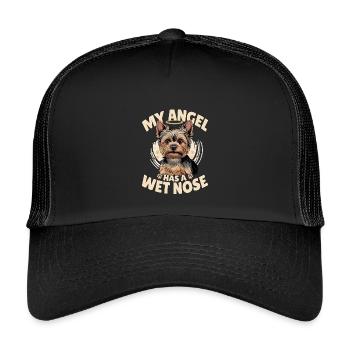 Yorkshire Terrier Yorkie Dog Breed - Kids’ Trucker Cap - black/black - Front
