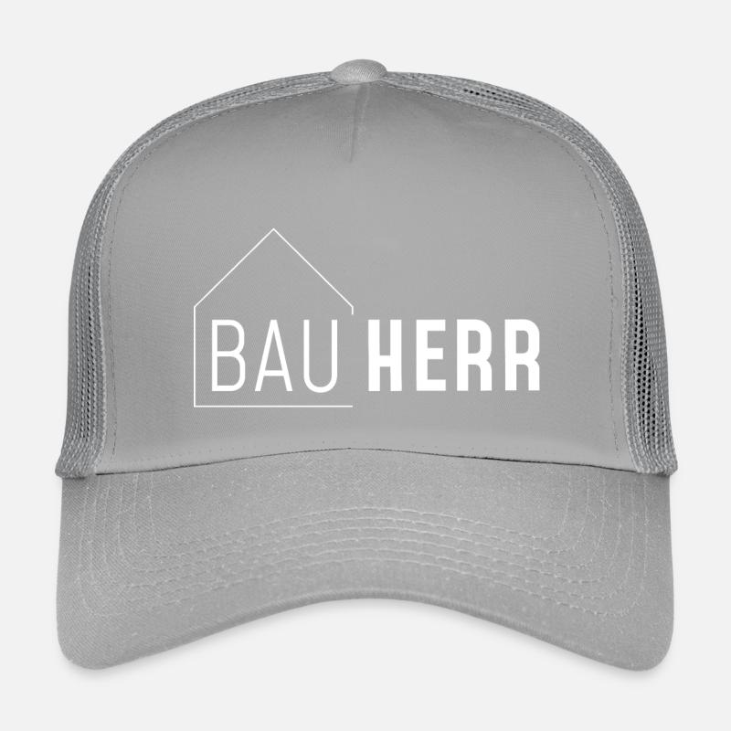 Bauherr mit Haus ohne Jahreszahl /hell Kinder Trucker-Cap