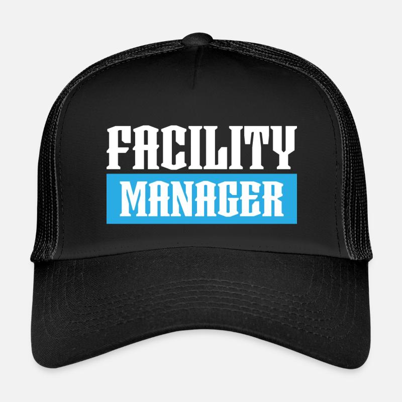 facility manager tshirt schwarz - Kinder Trucker-Cap - Schwarz/Schwarz