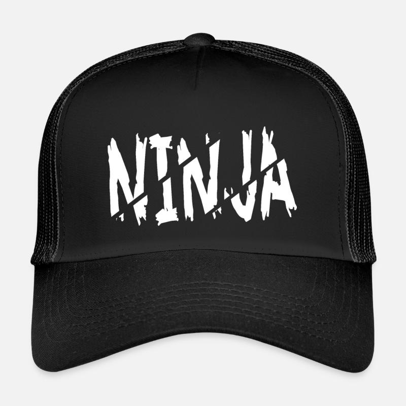 Ninja - Casquette trucker enfant - noir/noir