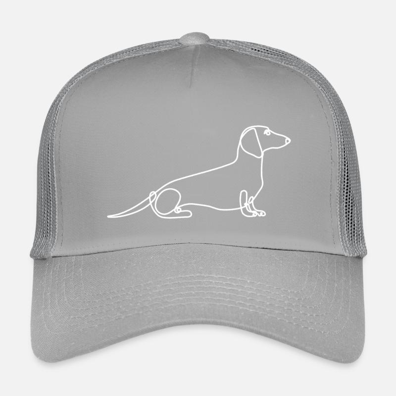 Dessin au trait élégant de teckel Casquette trucker enfant