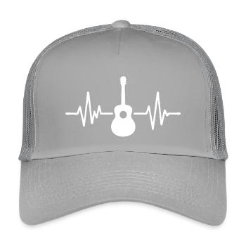 Gitarre Pulse Silhouette - Kinder Trucker-Cap - Hellgrau - Vorne