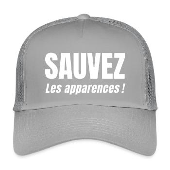 SAVE APPEARANCES! - Kids’ Trucker Cap - light grey - Front