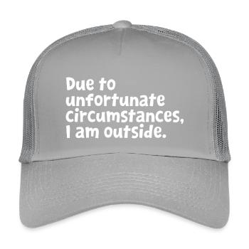 Lustiges introvertiertes Design – Sarkastischer Sarkasmus-Humor - Kinder Trucker-Cap - Hellgrau - Vorne