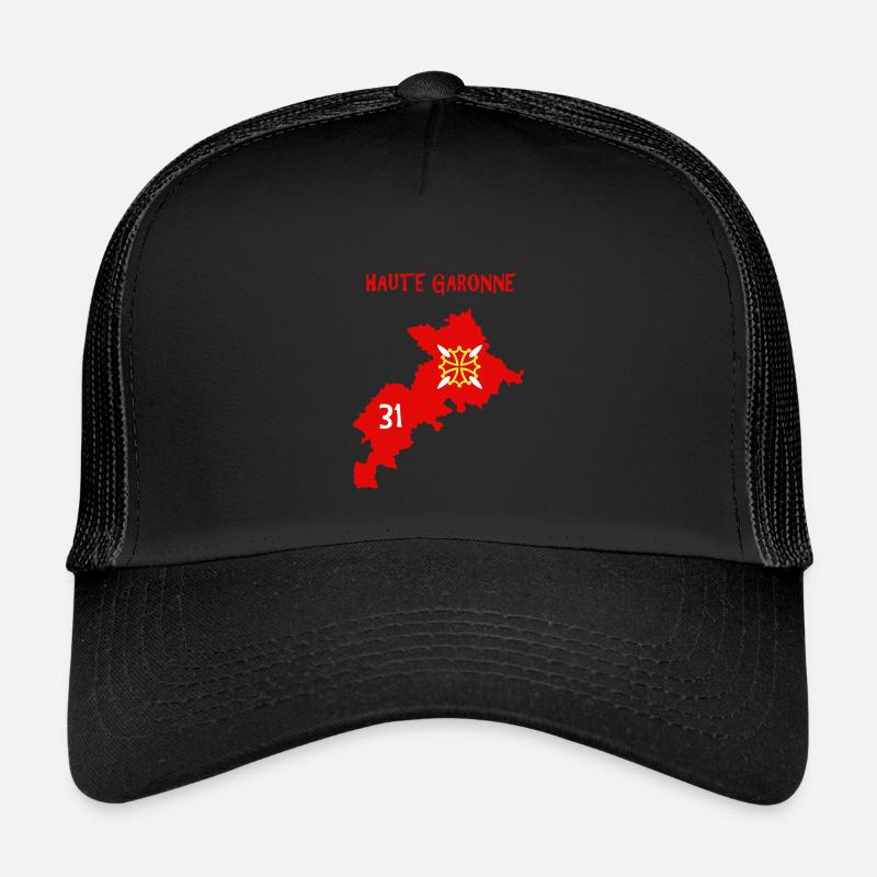 Haute Garonne - Kinder Trucker-Cap - Schwarz/Schwarz