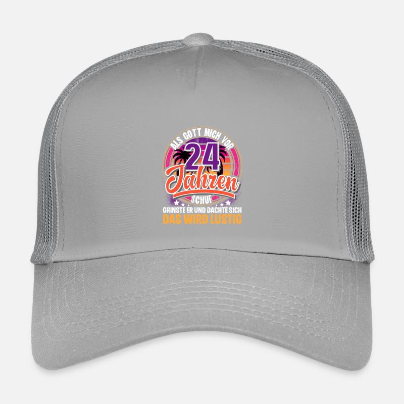 24. Geburtstag Als Gott Mich Schuf Vor Kinder Trucker-Cap
