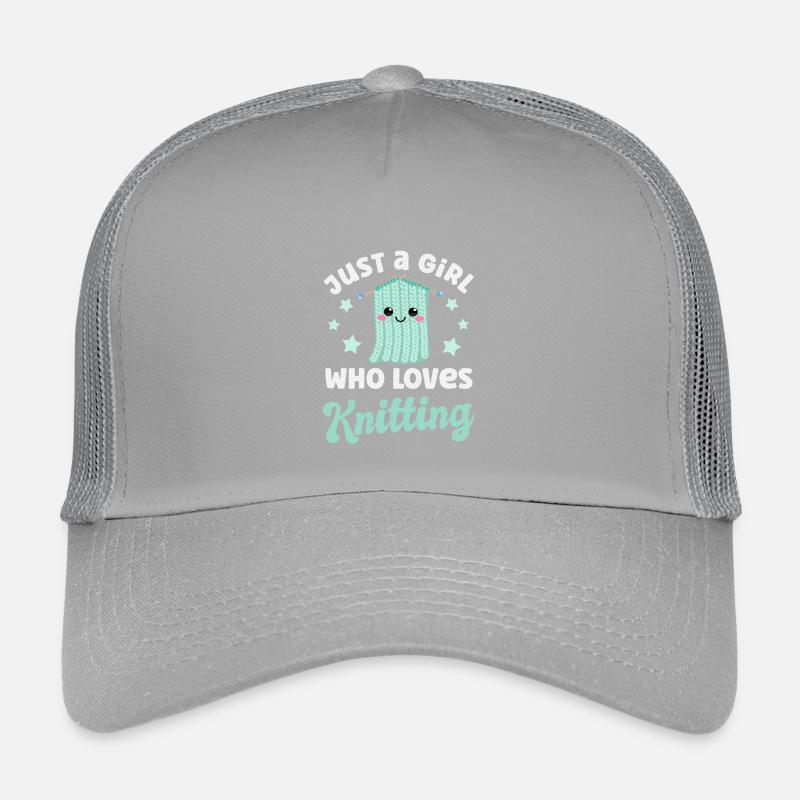 Stricken Strickerin Kinder Trucker-Cap