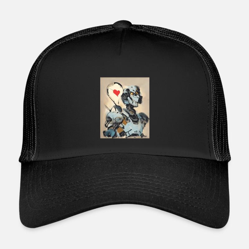 I Love Robots cooler Roboter Kinder Trucker-Cap