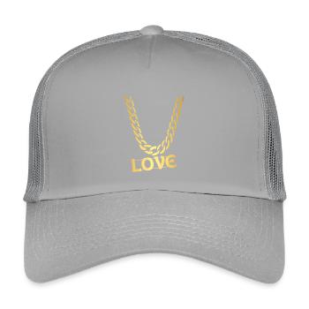 LOVE - Kids’ Trucker Cap - light grey - Front