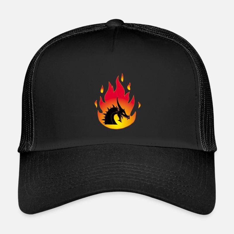 Dragon de feu Casquette trucker enfant