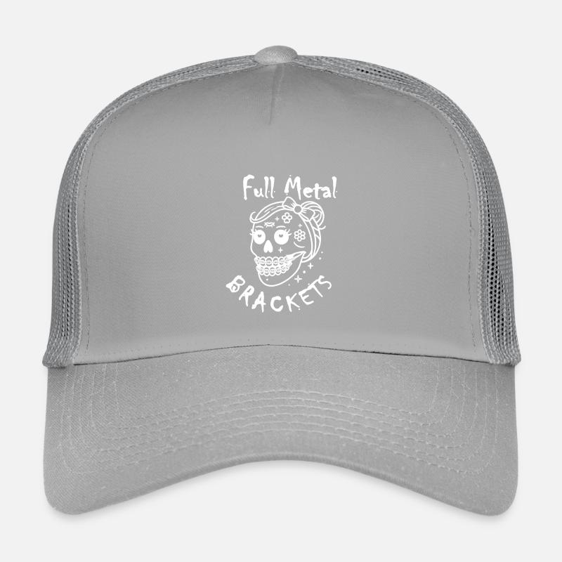 Braces Girl Brackets Fixed Brace Funny Kids’ Trucker Cap