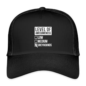 Greyhound - Casquette trucker enfant - noir/noir - Devant