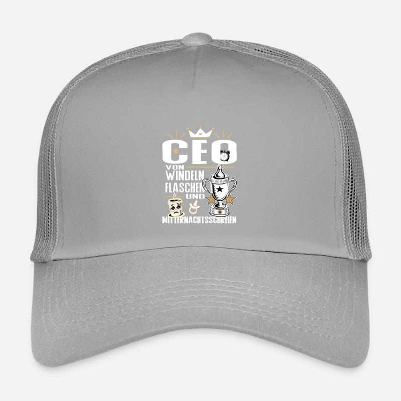 CEO von Windeln Flaschen Eltern Humor Design Kinder Trucker-Cap