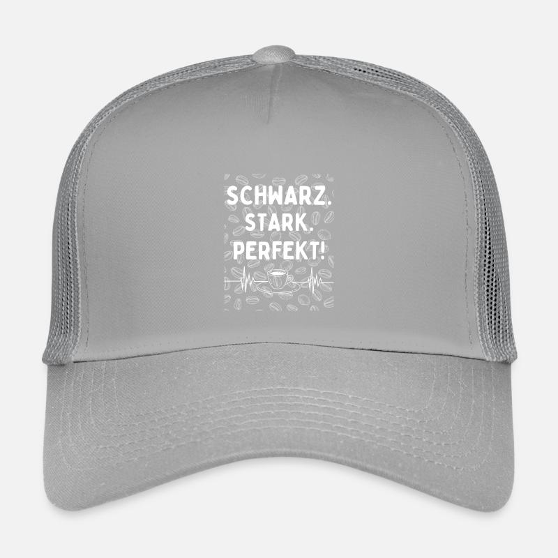 Schwarz. Stark. Perfekt. - kaffee statement Kinder Trucker-Cap