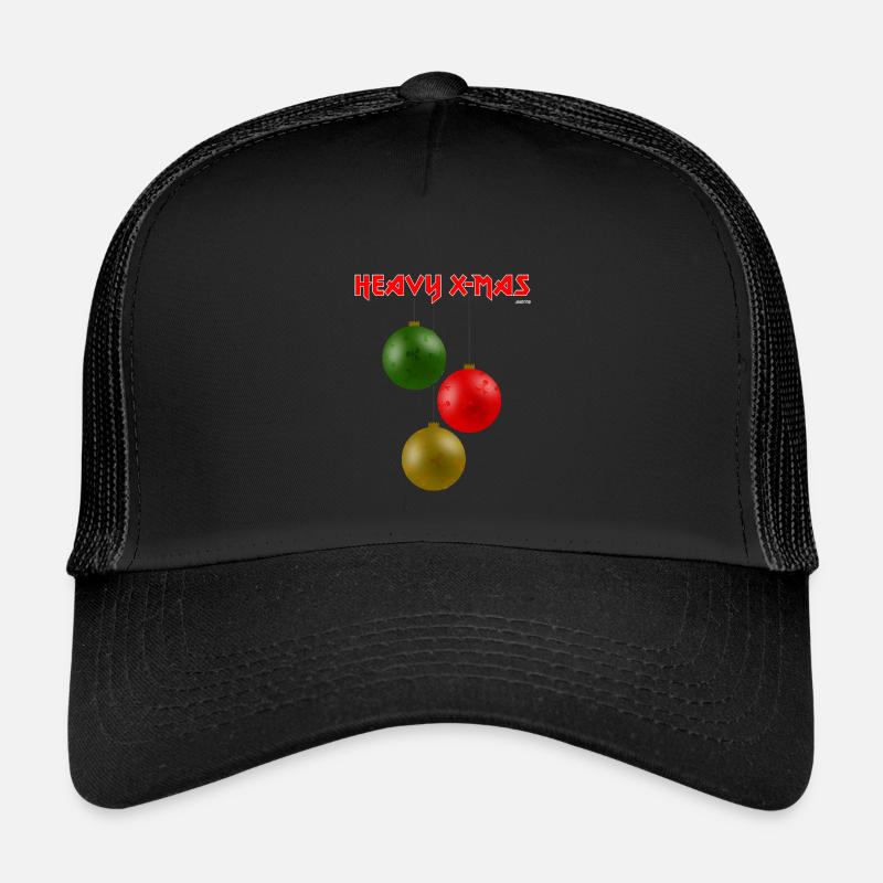 HEAVY X-MAS, traditionell - Kinder Trucker-Cap - Schwarz/Schwarz