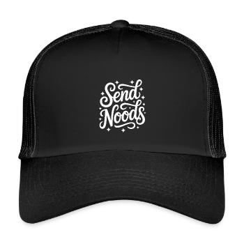 Envoyez des ramen aux nouilles - Casquette trucker enfant - noir/noir - Devant