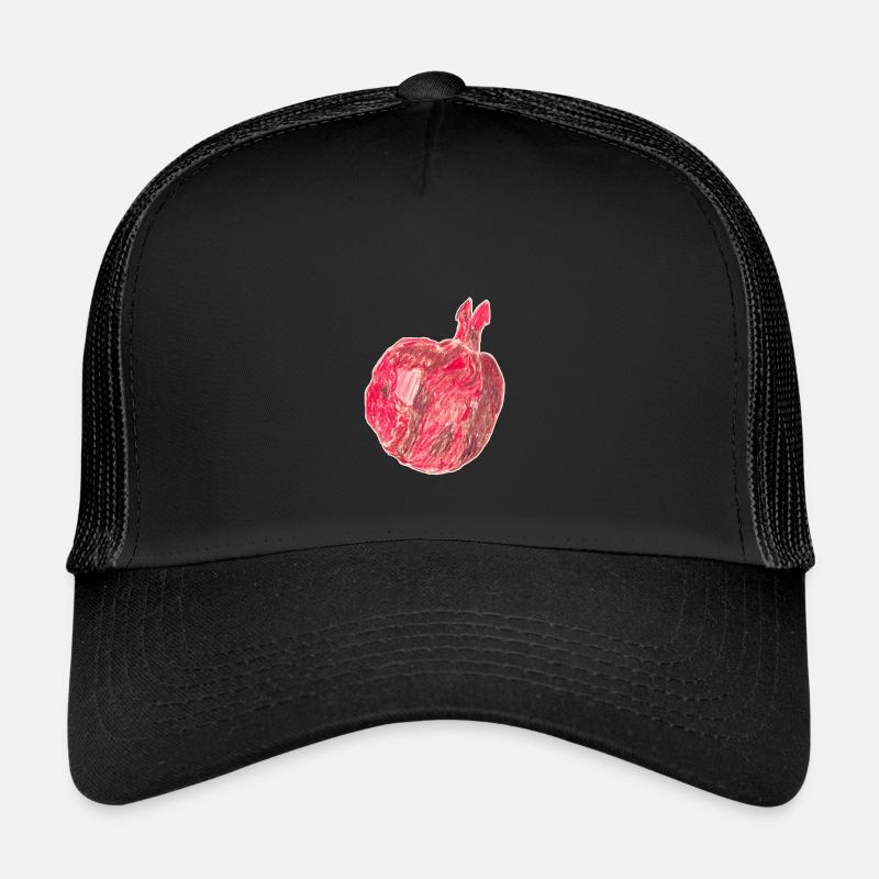 pomegranate - Kids’ Trucker Cap - black/black