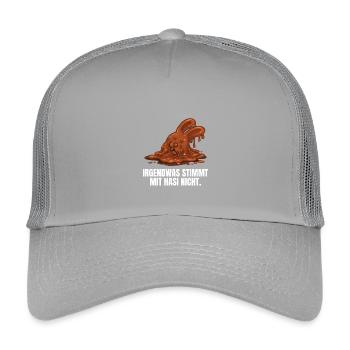 Chocolate bunny Easter - Kids’ Trucker Cap - light grey - Front