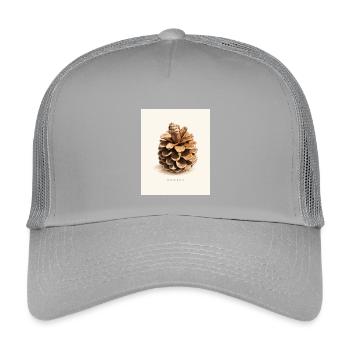 rooted - Kids’ Trucker Cap - light grey - Front