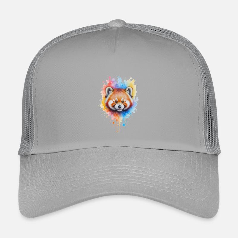 Rot Panda Aquarell Splash Kinder Trucker-Cap