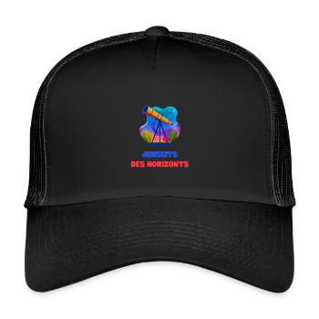 Jenseits des Horizonts - Kinder Trucker-Cap - Schwarz/Schwarz - Vorne
