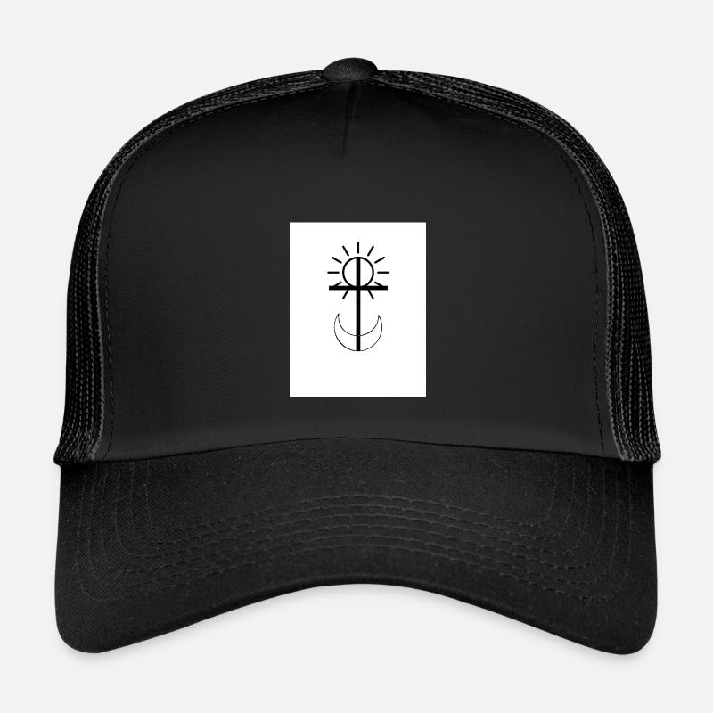 Auf und Ab - Kinder Trucker-Cap - Schwarz/Schwarz