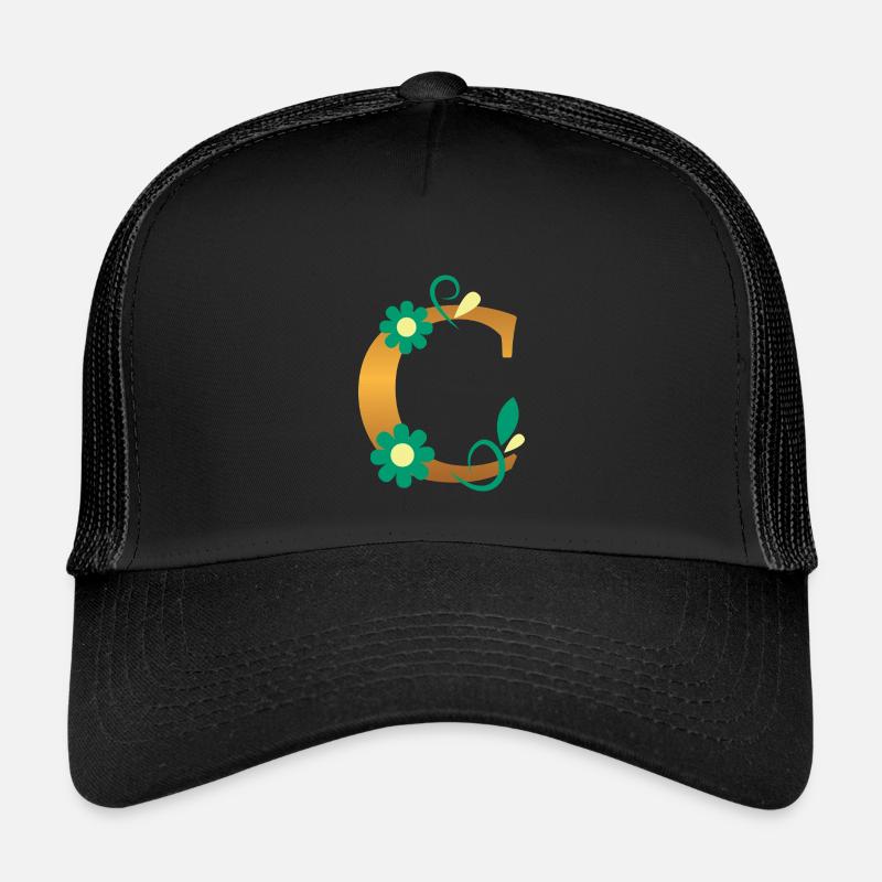 C - Kinder Trucker-Cap - Schwarz/Schwarz