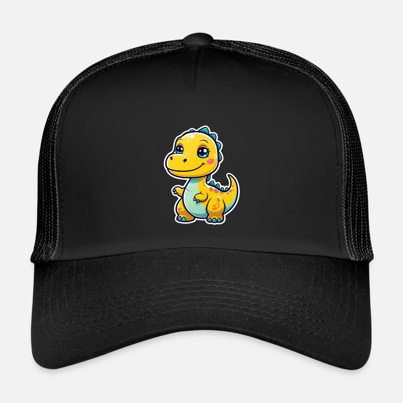Dino - Kids’ Trucker Cap - black/black