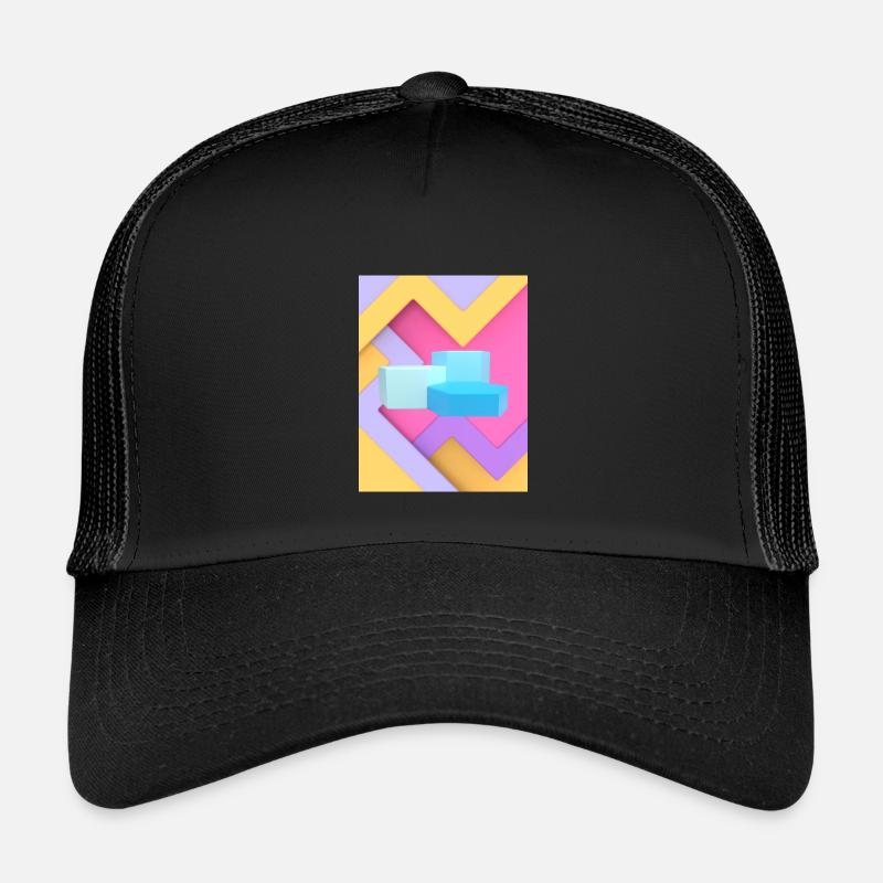 Conception de pod géométrique pastel Casquette trucker enfant