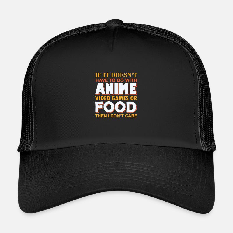 Pas de sujet sans nourriture pour les jeux d’anime Casquette trucker enfant