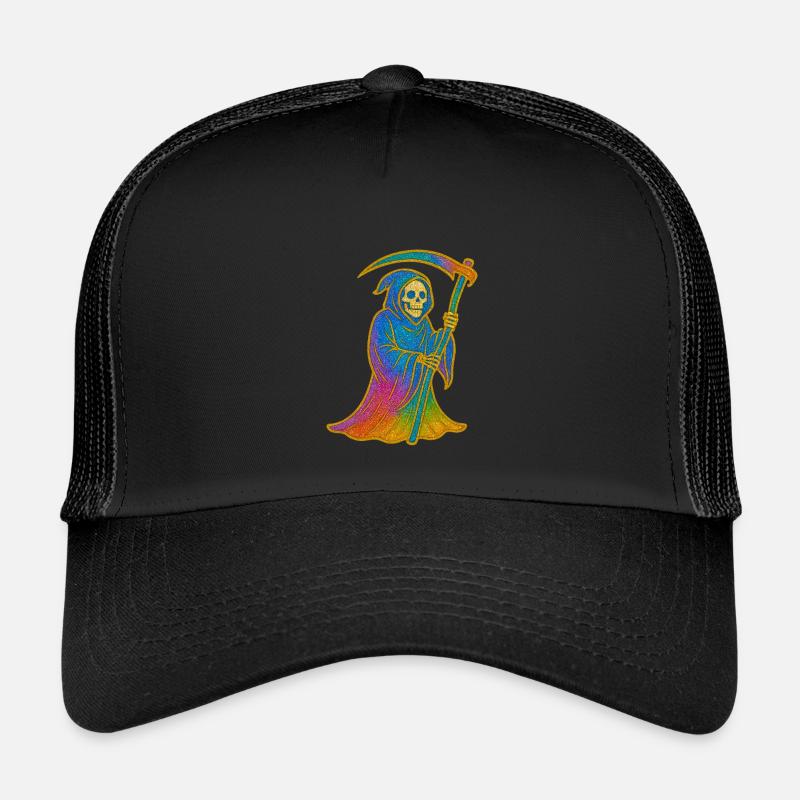 Der Tod | Regenbogen Sensenmann Kinder Trucker-Cap