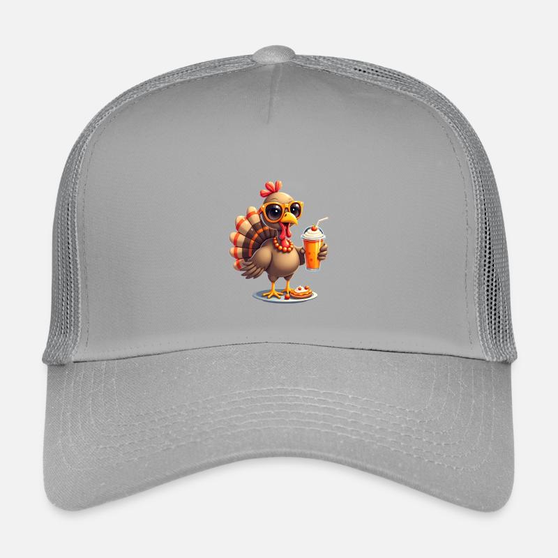 Dinde de Thanksgiving avec lunettes de soleil Casquette trucker enfant