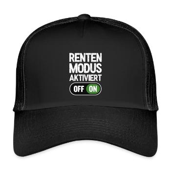 Retirement mode enabled - Kids’ Trucker Cap - black/black - Front
