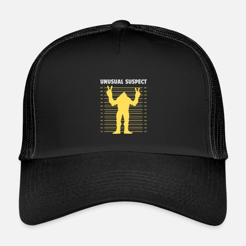 Ungewöhnlicher Verdächtiger - Kinder Trucker-Cap - Schwarz/Schwarz