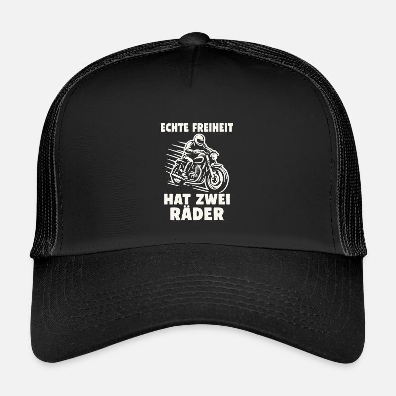 Real freedom has two wheels - Kids’ Trucker Cap - black/black