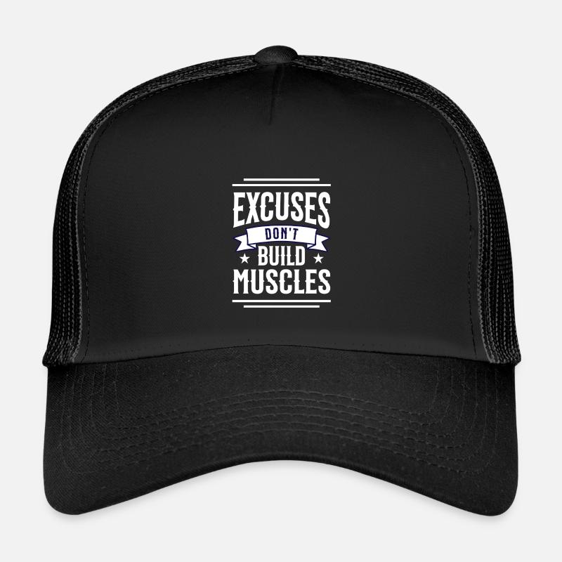 Don't excuse - Kids’ Trucker Cap - black/black
