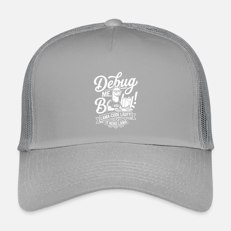 Lama Code Debug Design Kinder Trucker-Cap