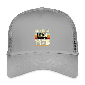 Originale limitierte Kassette von 1975 - Kinder Trucker-Cap - Hellgrau - Vorne