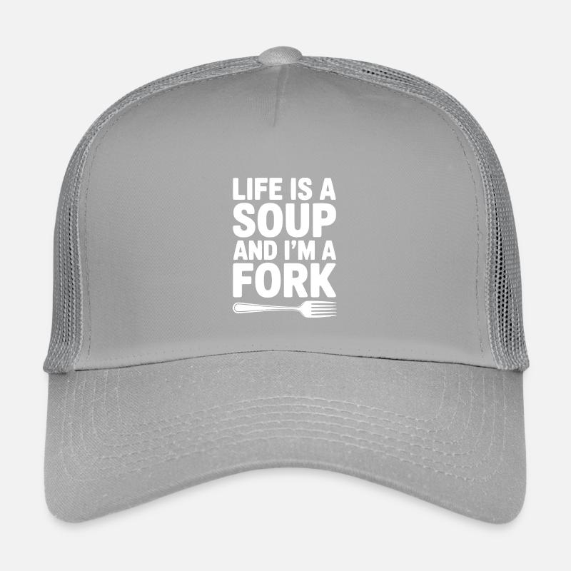 Das Leben ist eine Suppe und ich bin eine Gabel Kinder Trucker-Cap