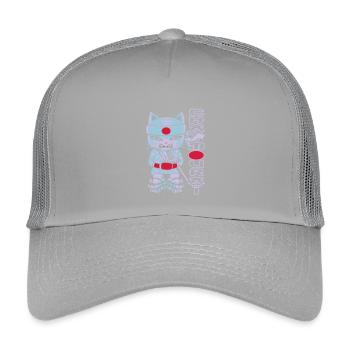 Chat mouraï flex - Kinder Trucker-Cap - Hellgrau - Vorne