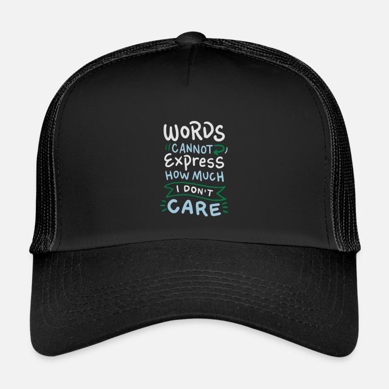 Words cannot express how much I don't care Kids’ Trucker Cap